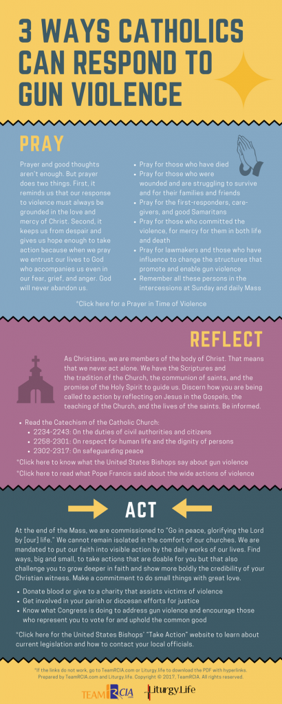 Three Ways Catholics Can Respond To Gun Violence – Infographic ...