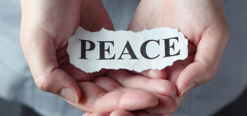 Establish peace with peace